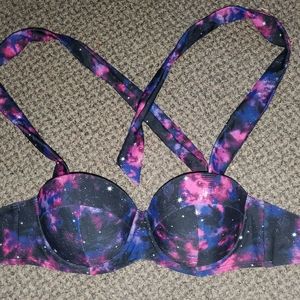 HOT TOPIC GALAXY SWIM TOP!